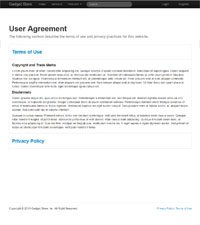 User Agreement Page Thumbnail