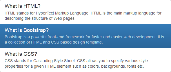 Bootstrap Linked List Group with Custom Content