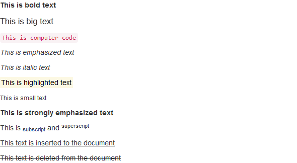 Bootstrap Text Formatting