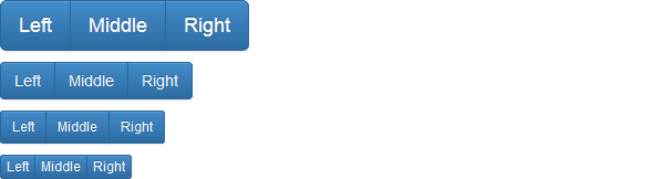 Bootstrap Button Groups Height Sizing