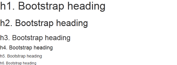 Bootstrap Headings