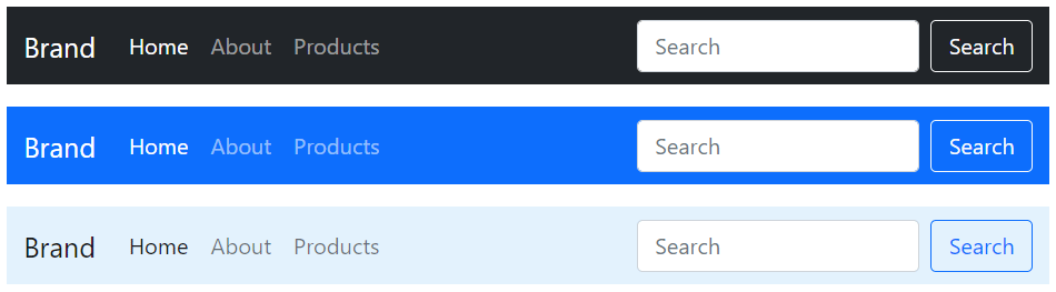 Bootstrap Navbar Color Schemes
