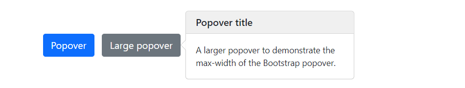 Bootstrap Popover