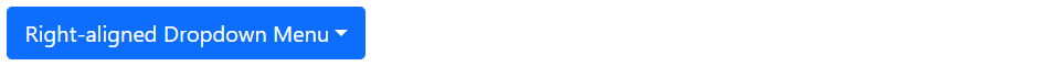 Bootstrap Right-aligned Dropdown Menus