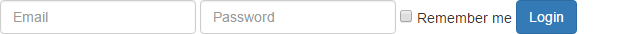 Bootstrap inline form example with labels