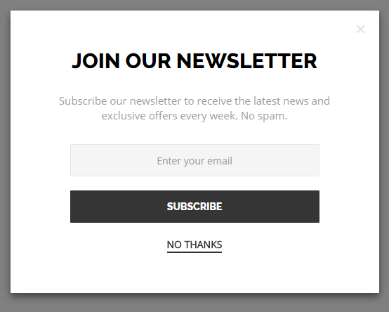 Classic Newsletter Signup Form