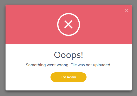 Elegant Error Modal