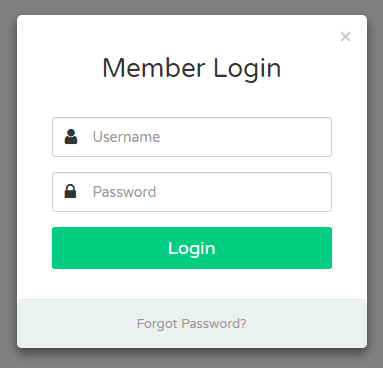 Facebook Theme Login Form