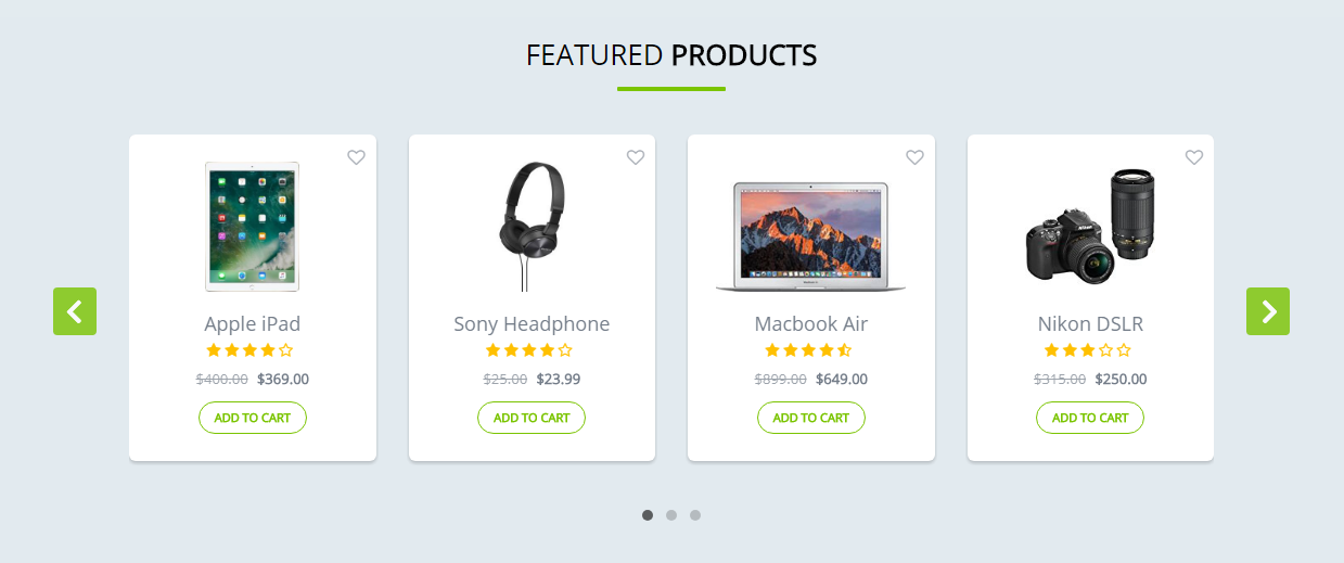 Product image carousel - mokasinism