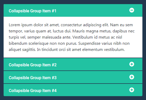 Simple Accordion Widget